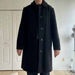 REITMANS BLACK WOOL COAT
